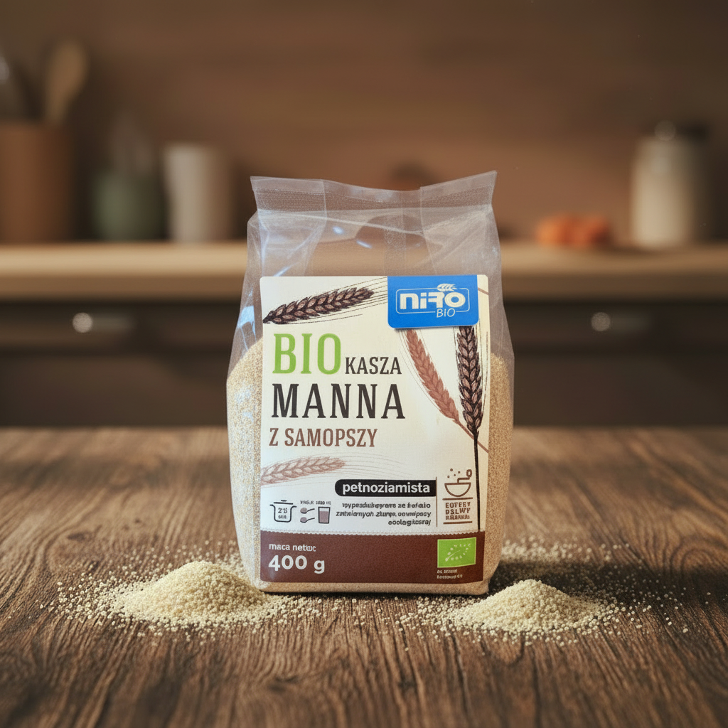 Kasza manna pełnoziarnista z samopszy BIO - 400 g