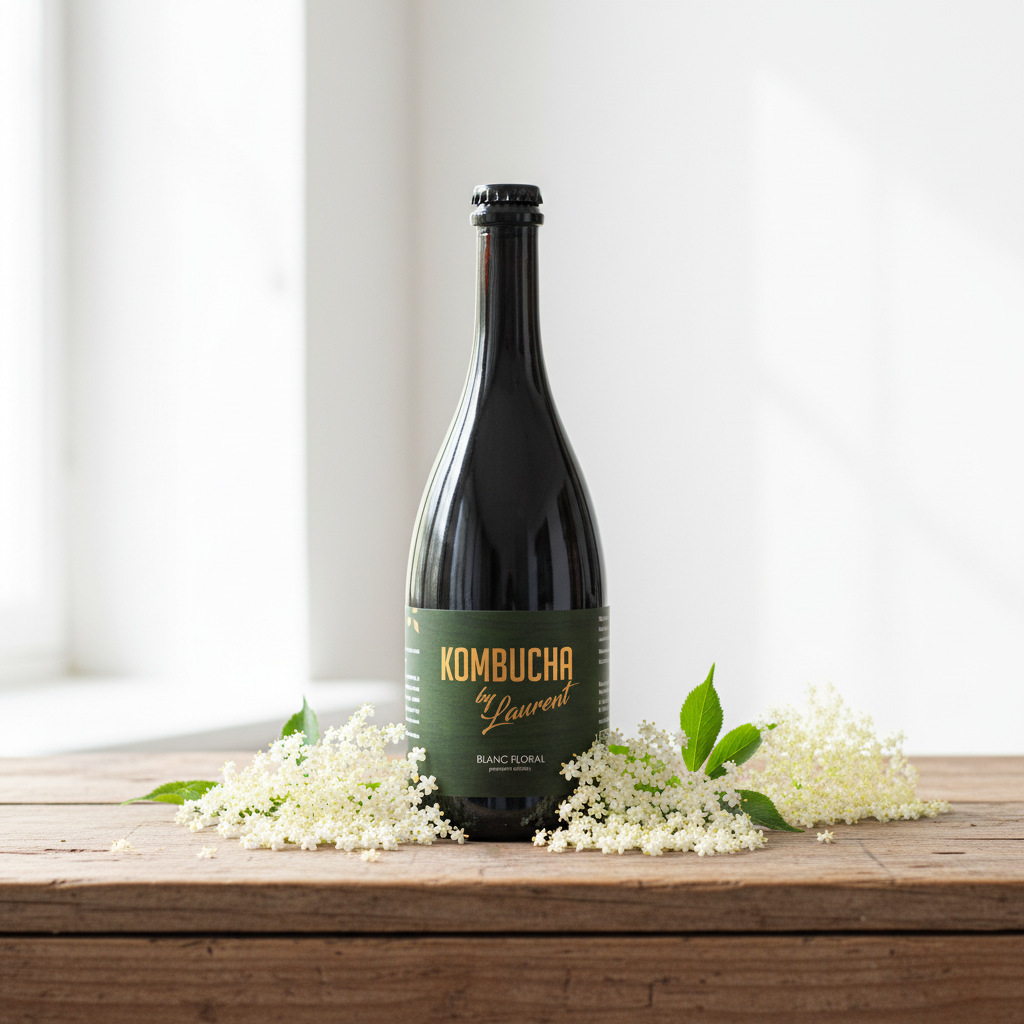 Kombucha szampańska Kwiat czarnego bzu BIO - 750 ml