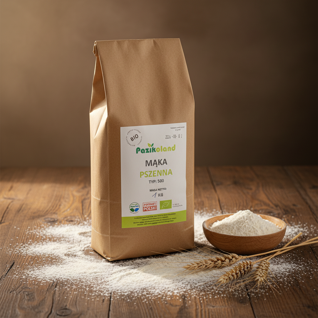 Mąka pszenna uniwersalna typ 500 EKO - 1 kg