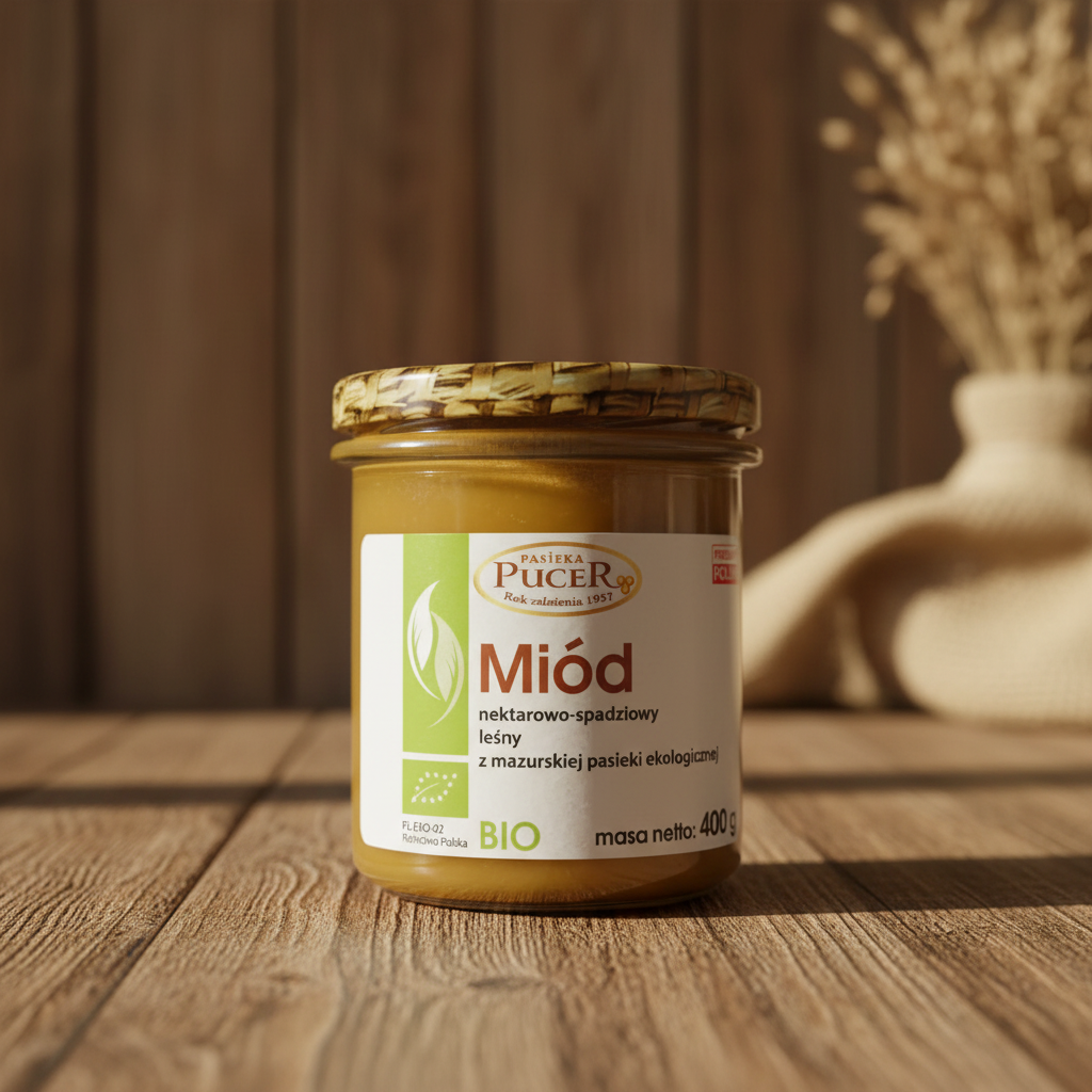 Miód nektarowo-spadziowy leśny EKO - 400 g