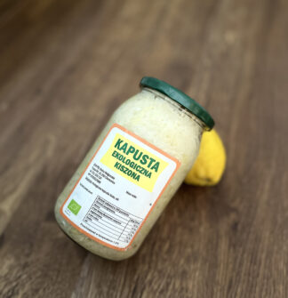 Kapusta kiszona EKO - słoik 0,9 L
